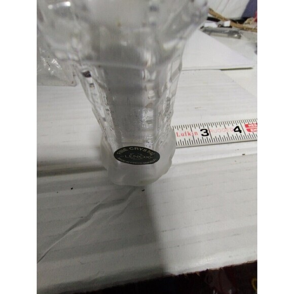 Lenox Crystal Glass Lighthouse shaped 4inches Tall Salt and Pepper Shakers Set - Picture 8 of 8